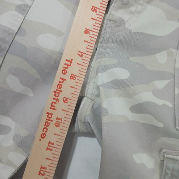 Mac And Me Jeans Camo Cargo Gorpcore Size 8 Elastic Waist Cotton Stretch Light - Picture 9 of 11